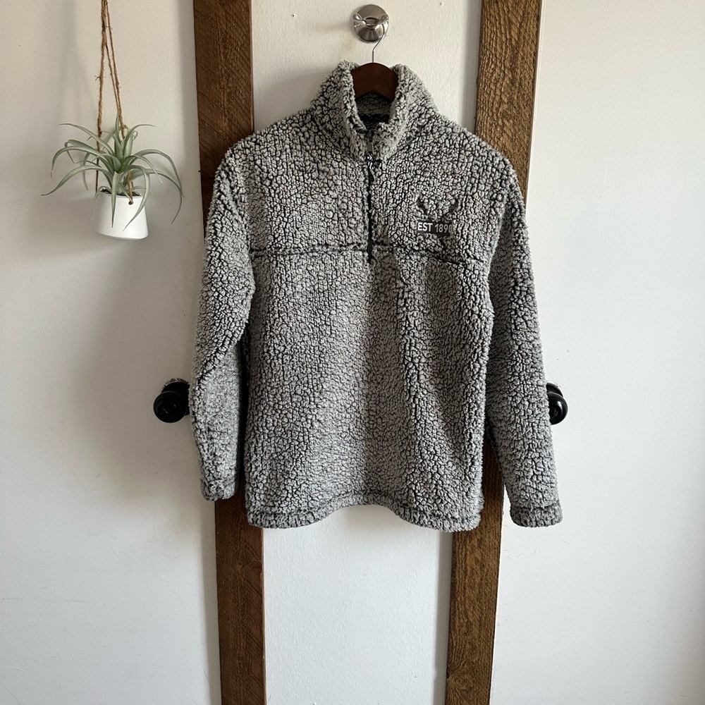 Gray Sherpa Pullover - Picture 3 of 14